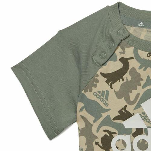 Sportstøj til Baby Adidas Multifarvet Camouflage Dinosaurer 3-6 måneder
