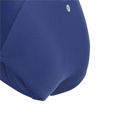 Badedragt til piger Adidas Big Logo Blå 5-6 år
