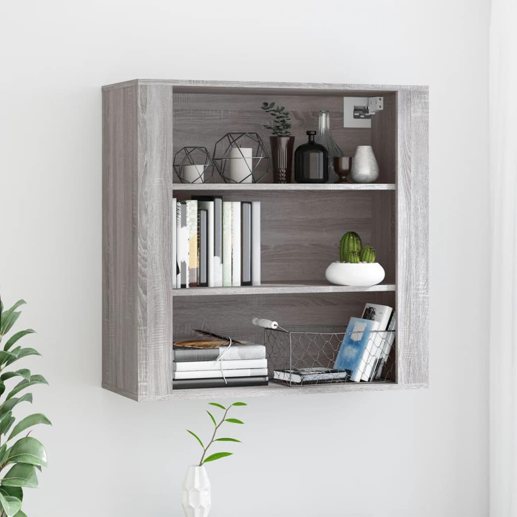 Vægskab 80X33X80 Cm Konstrueret Træ - Grå sonoma-eg