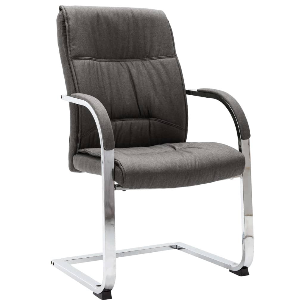 Kontorstol med cantilever stof grå
