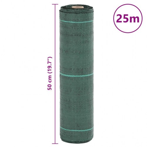 Ukrudtsdug 0,5 × 25 m - grøn PP, 60 g/m²