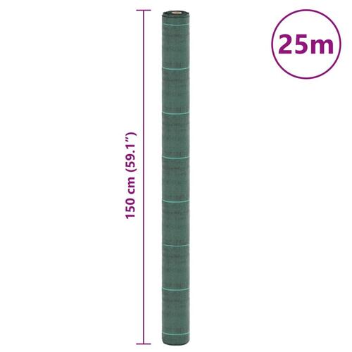 Ukrudtsdug 1,5x25 m PP grøn