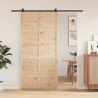 Skydedør 100x208 cm massivt fyrretræ