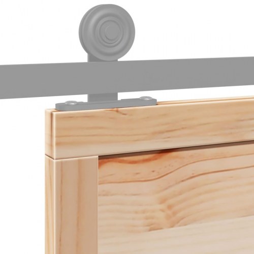 Skydedør 80x208 cm massivt fyrretræ