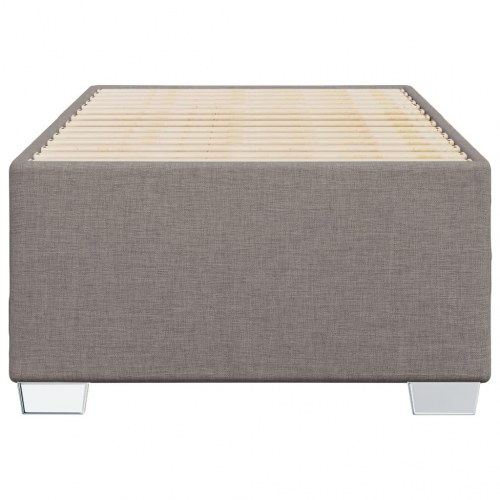 Sengeramme uden madras 90 x 190 cm i stof - gråbrun