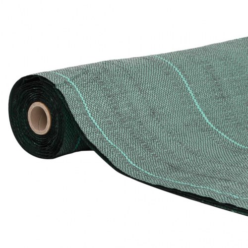 Ukrudtsdug 1 × 100 m - grøn PP ukrudtsmåtte 60 g/m²