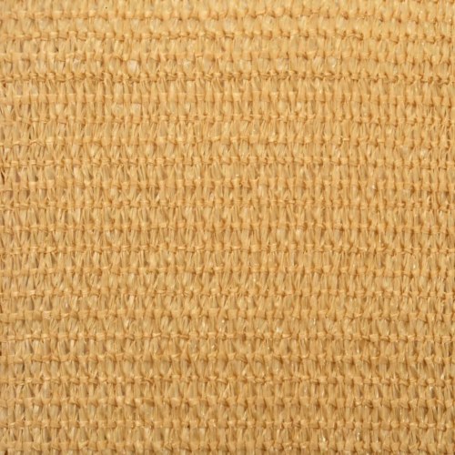 Solsejl 2,5 × 2,5 m - sandfarvet HDPE 160 g/m², firkantet