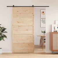 Skydedør 100x208 cm massivt fyrretræ