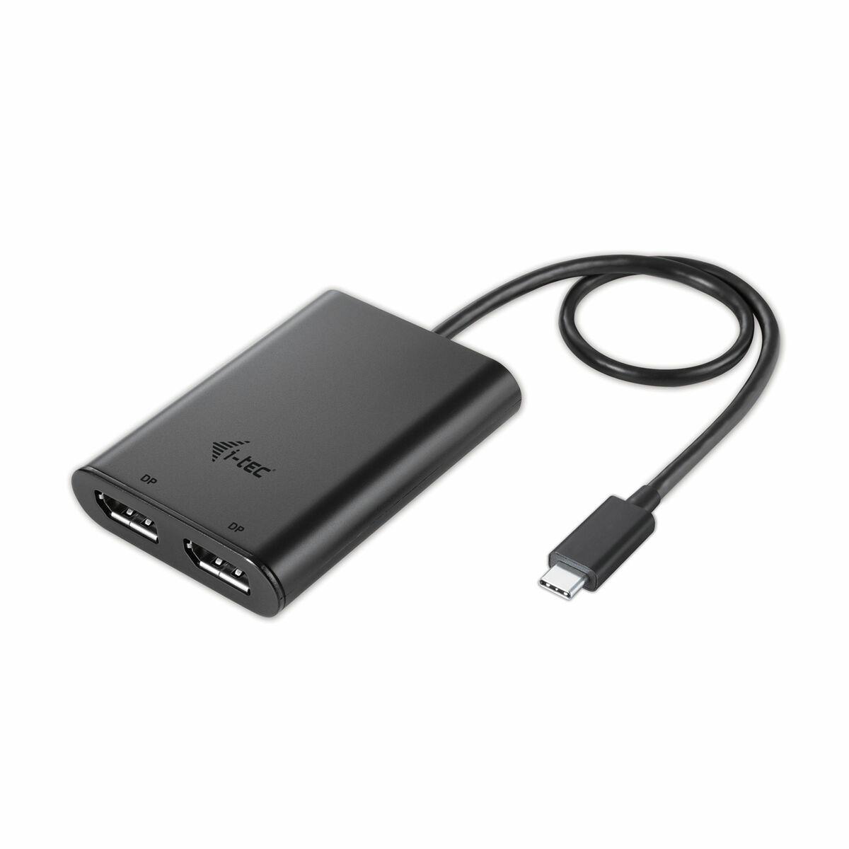 USB C til DisplayPort-adapter i-Tec C31DUAL4KDP Sort