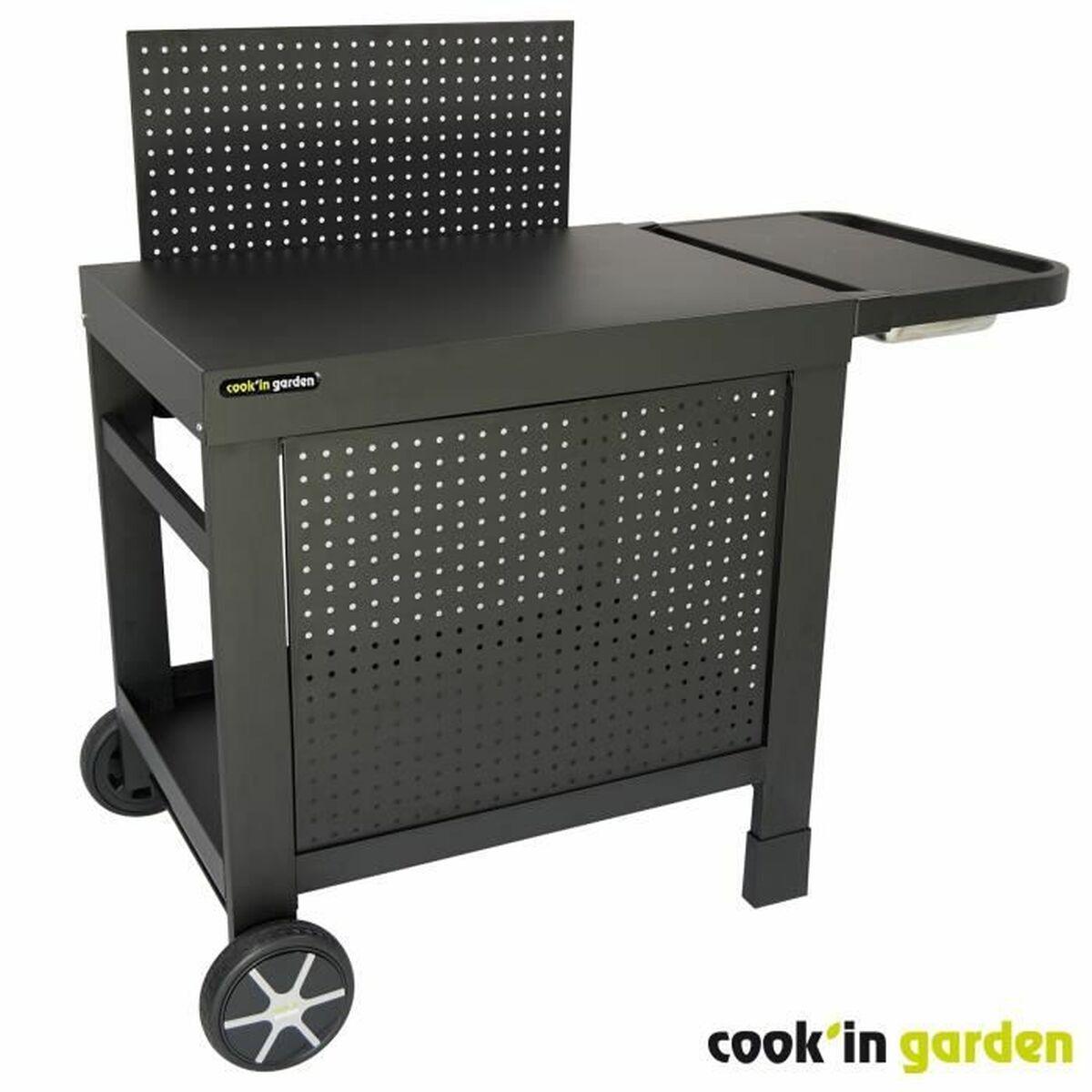 Havevogn Cook’in Garden Reva 110 Premium Sort Stål 108 x 55 cm Have
