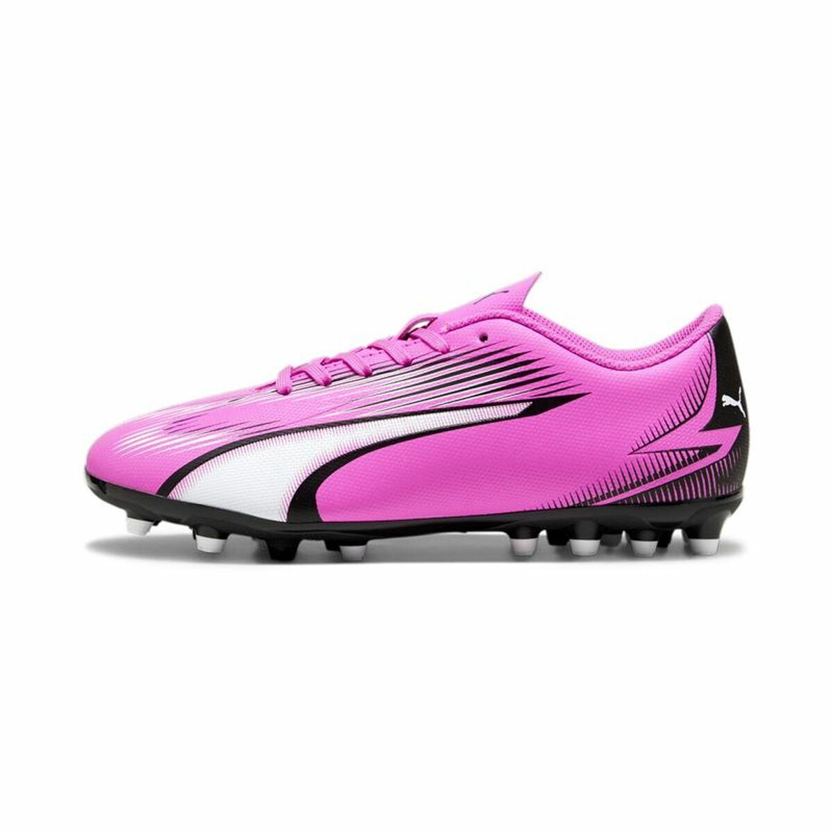 Multi Pigge Fodboldstøvler Til Børn Puma Ultra Play Mørk Pink