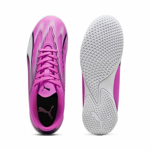 Indendørs fodboldstøvler til børn Puma Ultra Play Hvid Mørk pink Børns Unisex 38.5