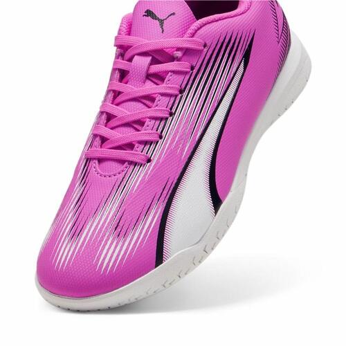 Indendørs fodboldstøvler til børn Puma Ultra Play Hvid Mørk pink Børns Unisex 38.5