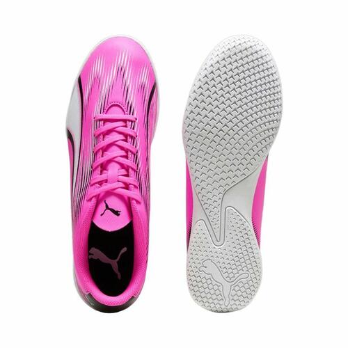 Indendørs fodboldstøvler til voksne Puma Ultra Play Hvid Mørk pink Unisex 42.5
