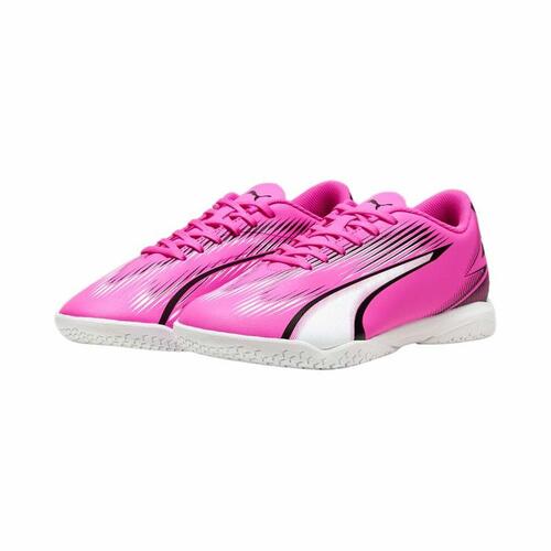 Indendørs fodboldstøvler til voksne Puma Ultra Play Hvid Mørk pink Unisex 42.5