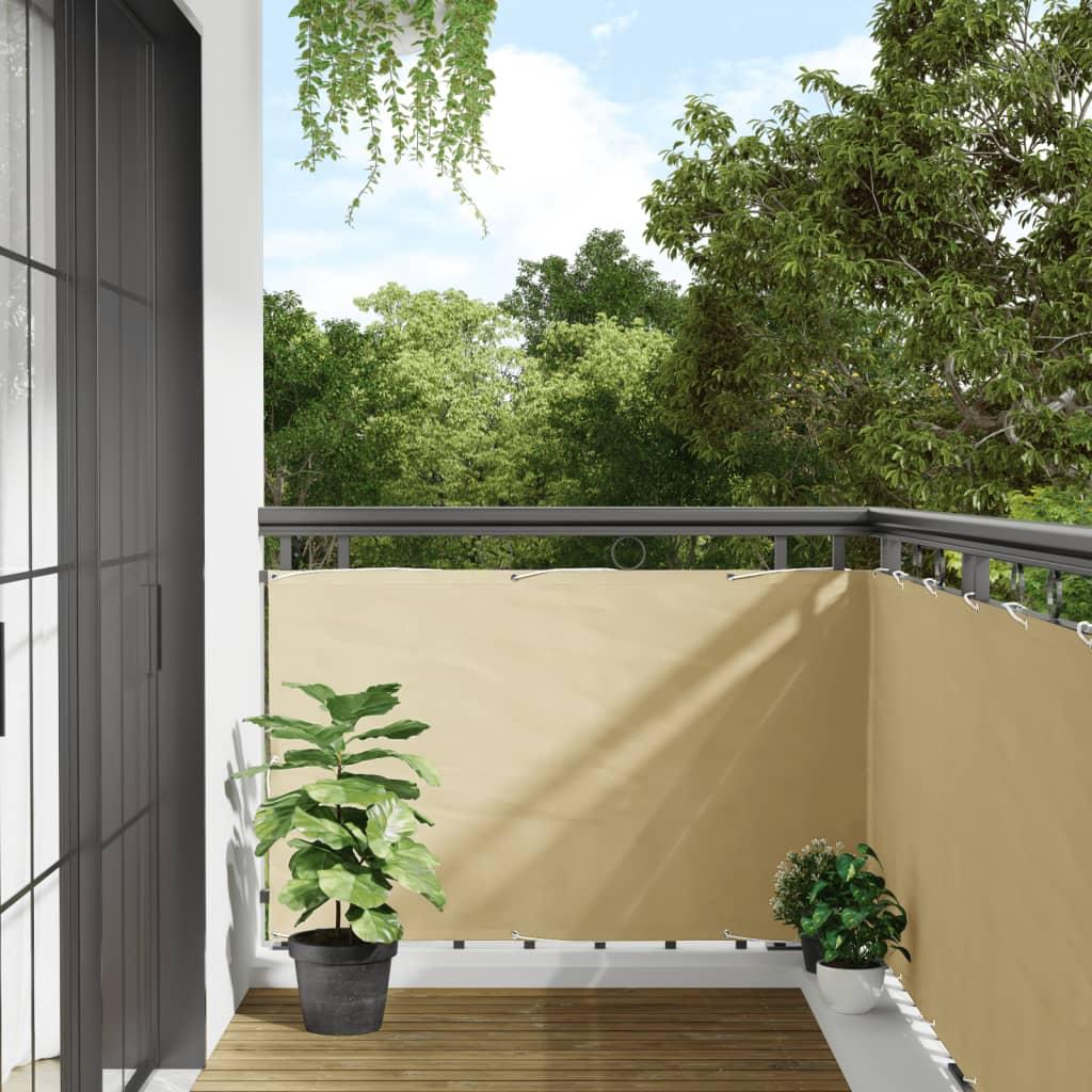 Altanafskærmning 1000x90 cm PVC cremefarvet