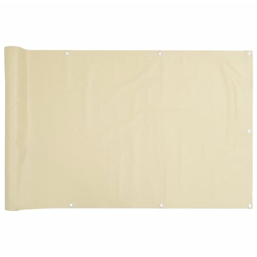 Altanafskærmning 1000x90 cm PVC cremefarvet