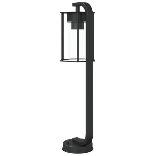 Udendørs standerlampe 3 stk. 60 cm rustfrit stål sort