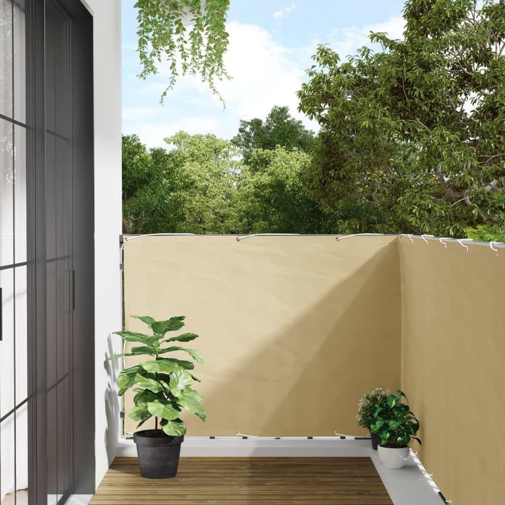 Altanafskærmning 800x120 cm PVC cremefarvet