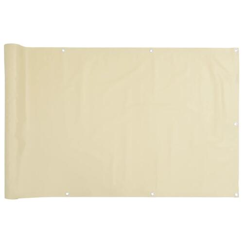 Altanafskærmning 800x120 cm PVC cremefarvet