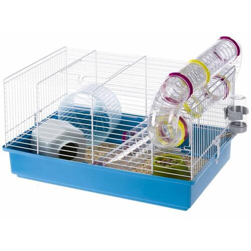 Ferplast hamsterbur Paula blå 46 x 29,5 x 24,5 cm 57906411