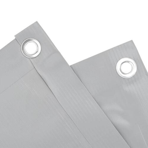 Altanafskærmning 600x75 cm PVC grå
