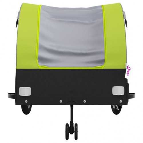 Cykelanhænger 45 kg - jern, sort/grøn