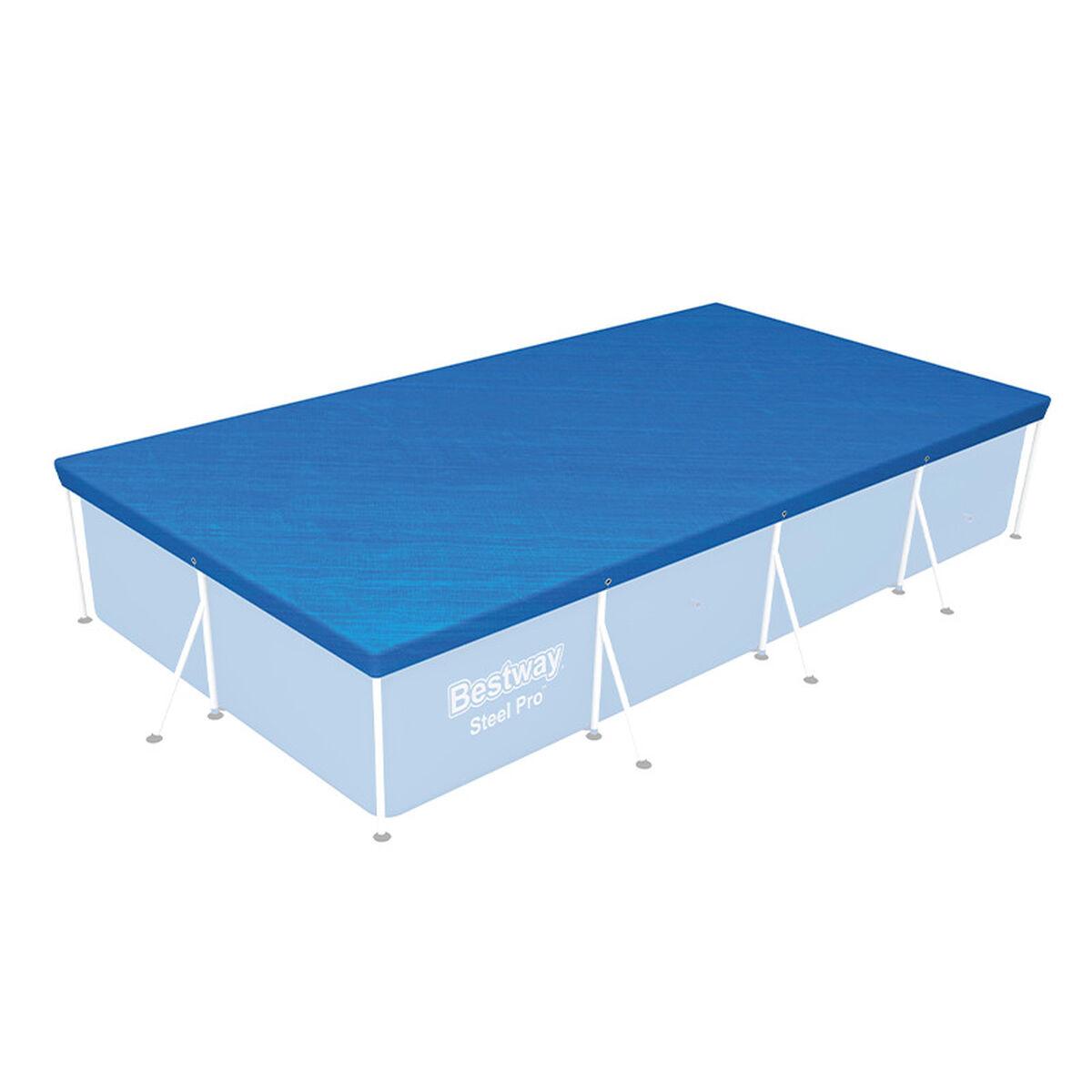 Swimmingpool Cover Bestway Blå 410 x 226 cm billede
