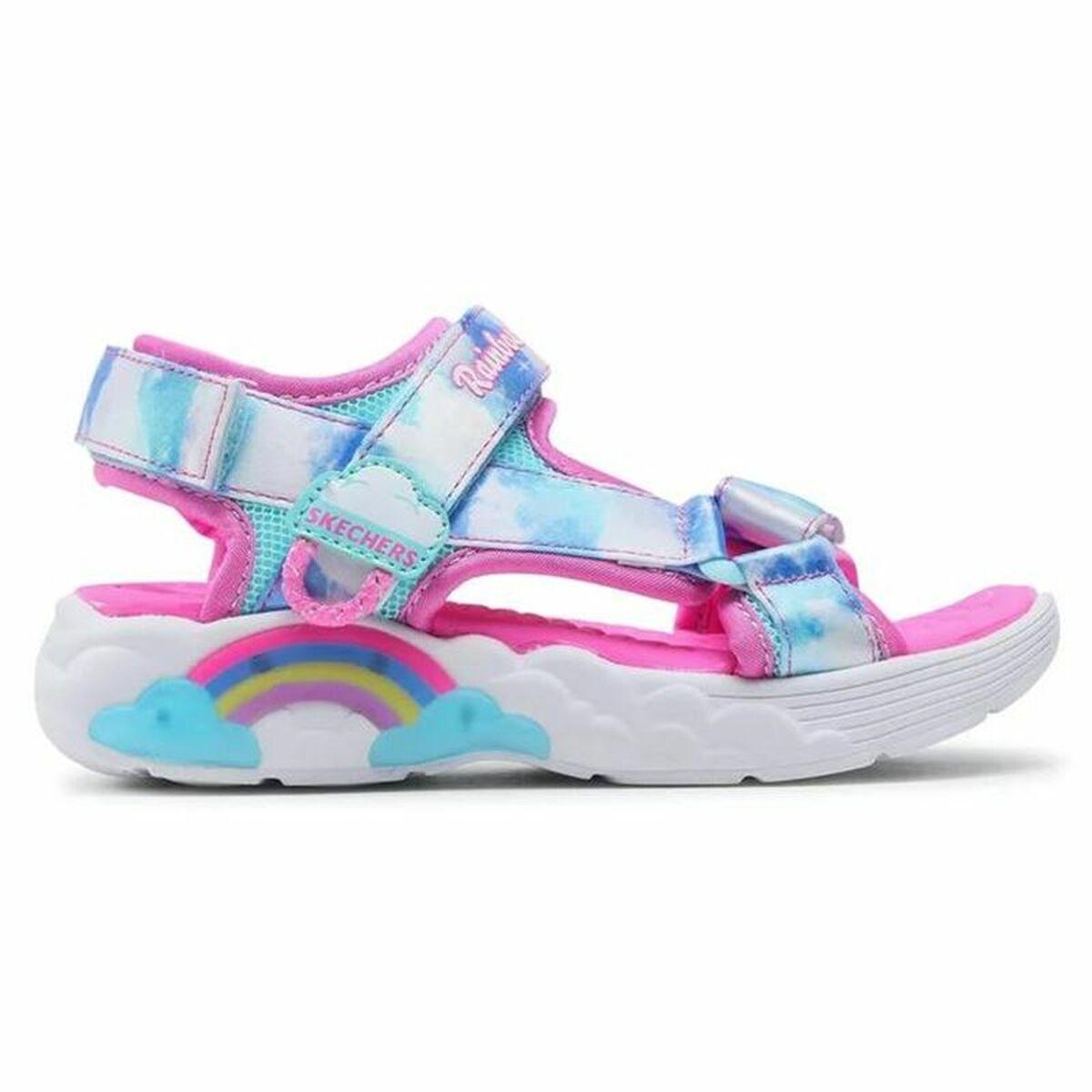 Sandaler til børn Skechers Rainbow Racer Pink 34
