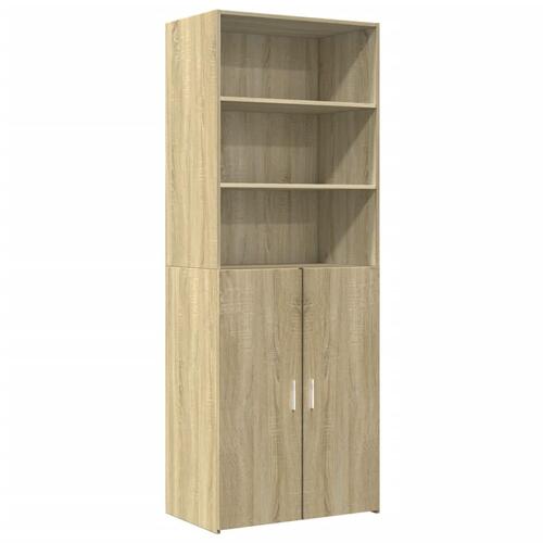 Skab 70x42,5x185 cm konstrueret træ sonoma-eg