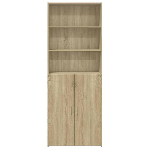Skab 70x42,5x185 cm konstrueret træ sonoma-eg