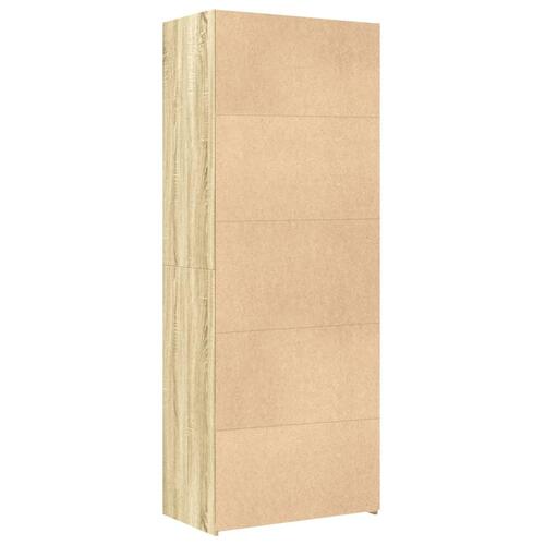 Skab 70x42,5x185 cm konstrueret træ sonoma-eg