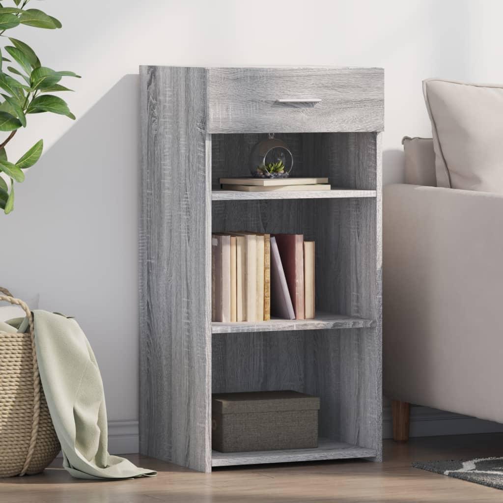 Skab/skænk 45×42,5×93 cm i konstrueret træ - grå sonoma-eg