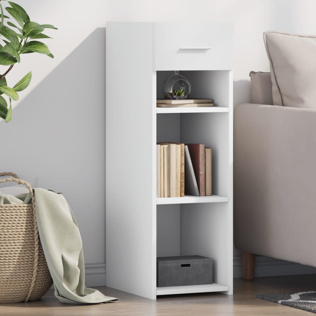 Reol 30X42,5X93 Cm Konstrueret Træ - Hvid