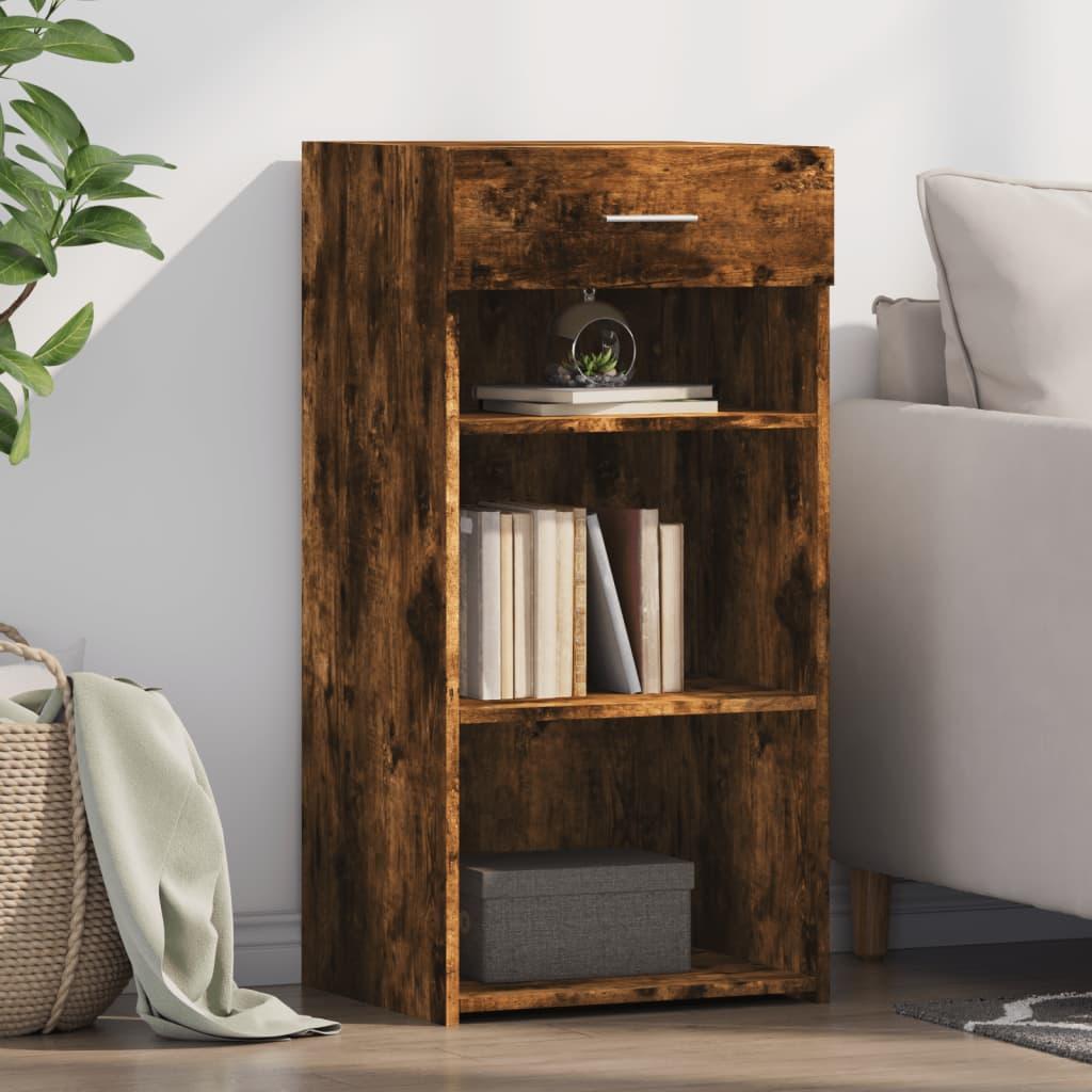 Skænk/skab i konstrueret træ - 45 × 42,5 × 93 cm, røget egetræsfarve
