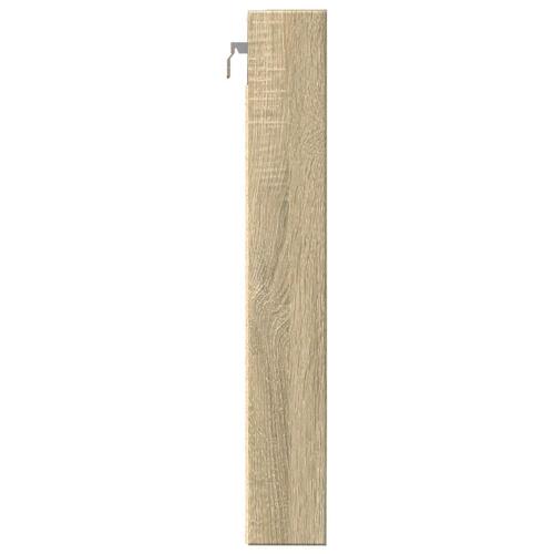 Vitrineskab 80x8,5x58 cm konstrueret træ sonoma-eg