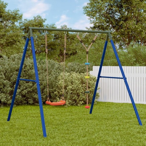 Gyngestativ med gynge og rebgynge