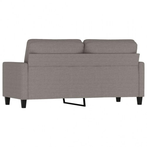 2-personers sofa i stof - gråbrun, sædebredde 140 cm