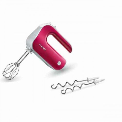 BOSCH MFQ40304 håndmixer 500 W - hvid/rød med piskeris og dejkroge