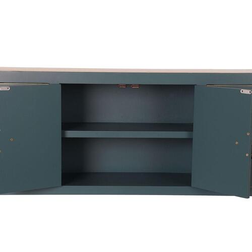 Tv-bord Gran Mørkeblå Træ MDF 130 x 24 x 51 cm