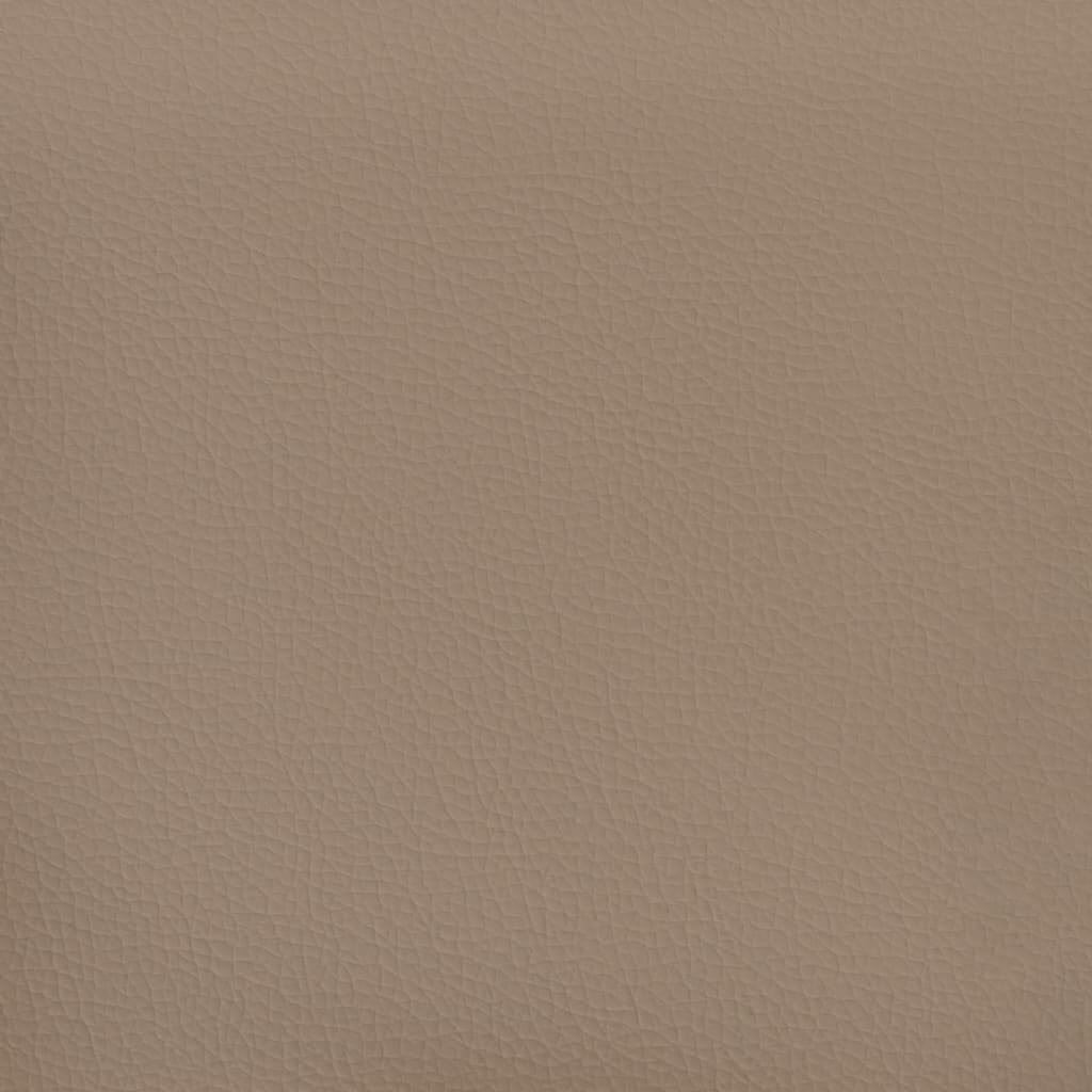 Bænk 70x35x41 cm kunstlæder cappuccinofarvet