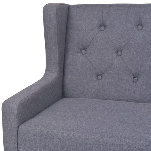 2-personers sofa stof grå