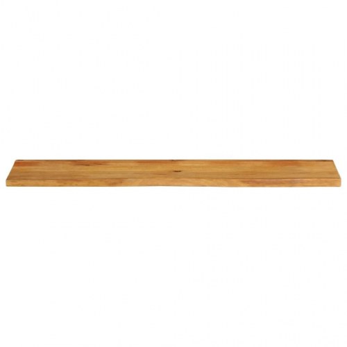 Bordplade i massivt mangotræ med naturlig kant 160 x 20 x 3,8 cm