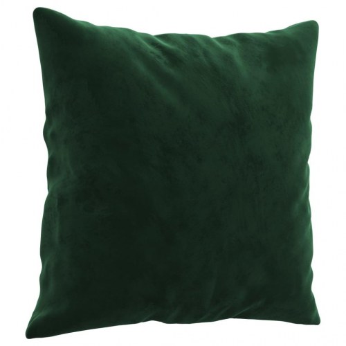 Pyntepuder 2 stk. 40×40 cm i velour - mørkegrøn