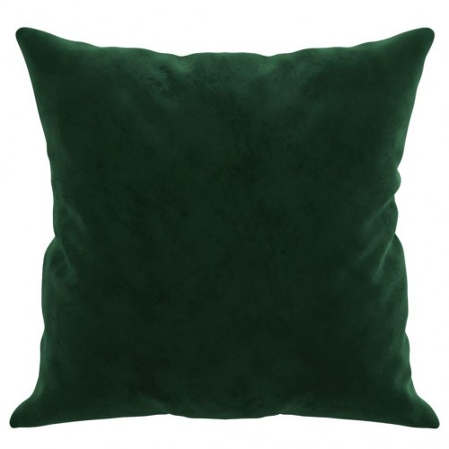 Pyntepuder 2 stk. 40×40 cm i velour - mørkegrøn