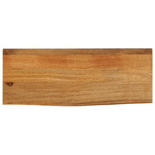 Bordplade 80x20x3,8 cm naturlig kant massivt mangotræ