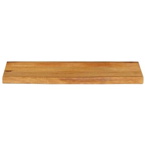 Bordplade 80x20x3,8 cm naturlig kant massivt mangotræ