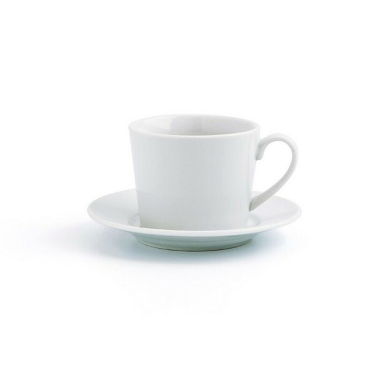 Dele Kaffekopsæt Quid 001442 12 Stk Gennemsigtig Keramik 220 Ml 6 Dele