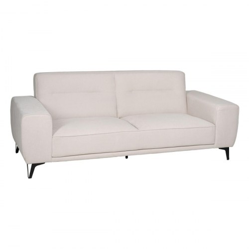3 personers sofa Flødefarvet Træ 220 x 87 x 85 cm