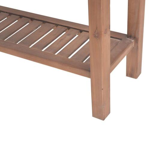 Konsolbord massiv fyrretræ 122 x 35 x 80 cm